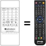 Replacement remote control Audiosonic KRB1576
