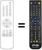 Replacement remote control Audiosonic KT8345