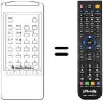 Replacement remote control Audiosonic KT8347