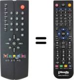 Replacement remote control United UTV4121XNS