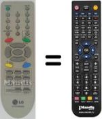 Replacement remote control LG 21FB5RX
