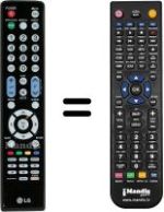 Replacement remote control LG 55SL8500