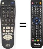 Replacement remote control JVC HR-J713