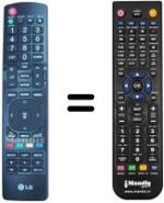Replacement remote control LG 26LE3300