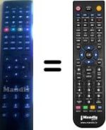Replacement remote control Medion P17103