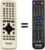 Replacement remote control Panasonic N2QAJB000096