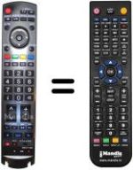 Replacement remote control Panasonic N2QAYB000239
