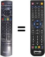 Replacement remote control Panasonic N2QAYB000240
