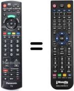 Replacement remote control Panasonic N2QAYB000350