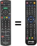 Replacement remote control Panasonic TX-L32X5E