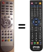Replacement remote control NordMende HOFO7J026GPD5