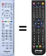 Replacement remote control Panasonic TX-L39E6EW