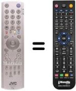 Replacement remote control JVC PD42B50BU