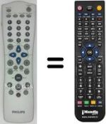 Replacement remote control Philips DVD-R890 / 001