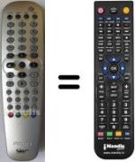 Replacement remote control Philips DVD-R725 / 00