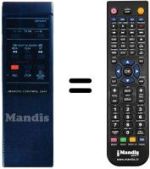 Replacement remote control JVC HR-D210