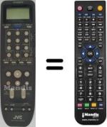 Replacement remote control JVC HR-E226