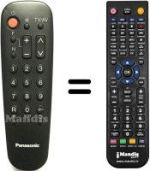 Replacement remote control Panasonic TC-14S1RF