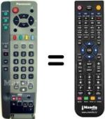 Replacement remote control Panasonic EUR511210