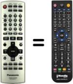 Replacement remote control Panasonic N2QAJB000137