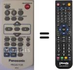 Replacement remote control Panasonic PT-VX400 ( PROJECTOR )