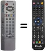 Replacement remote control Panasonic EUR511256