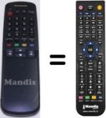 Replacement remote control Panasonic EUR51924