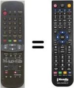 Replacement remote control Panasonic EUR51927