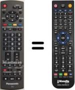 Replacement remote control Panasonic TH-37PX7B