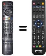 Replacement remote control Panasonic N2QAYB000181