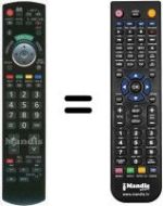 Replacement remote control Panasonic N2QAYB000420