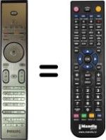 Replacement remote control Philips 37PFL9732D / 10