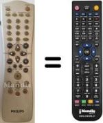 Replacement remote control Philips DVD-R70 / 001