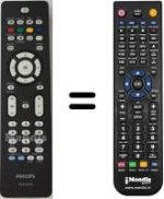 Replacement remote control Philips 42PFL7762D / 05