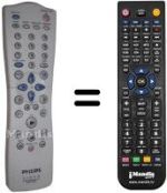 Replacement remote control Philips VR620