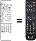 Replacement remote control Daewoo DVT5582 TXT