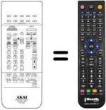 Replacement remote control RC-V74A