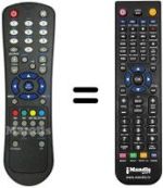 Replacement remote control Autovox AX22DDV68