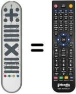 Replacement remote control Techwood RC1062