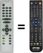 Replacement remote control Techwood CRTS821RF