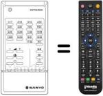 Replacement remote control RC254