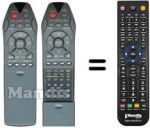 Replacement remote control Wegavox WV-DVDA2310