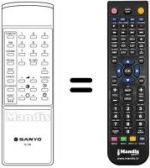 Replacement remote control RC308