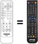 Replacement remote control JVC RC5204X
