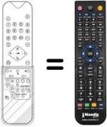 Replacement remote control Audiosonic KT8342