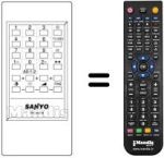 Replacement remote control RC629