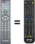 Replacement remote control LEIKER REMCON782
