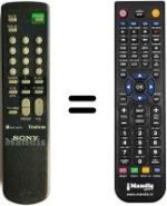 Replacement remote control Mitsubishi RM827S