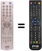 Replacement remote control JVC PD35D30