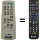 Replacement remote control Sony HCD-EP313